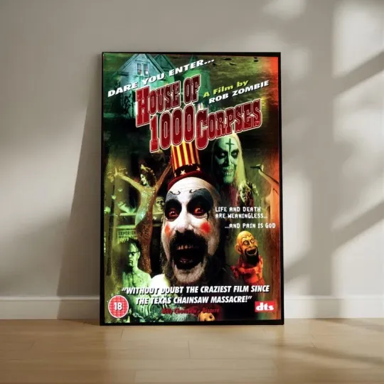 Discover House Of 1000 Corpses Movie Poster  Rob Zombie Poster Style Available In All Siz