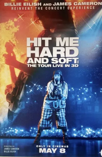 Discover Billie Eilish Hit Me Hard and Soft Movie Poster 2026 UK Mint  original 1 sheet