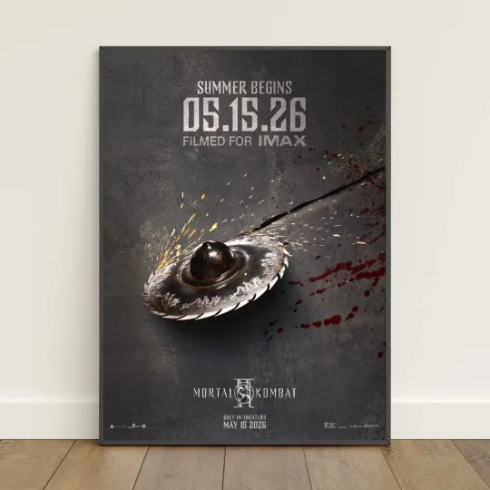 Discover Mortal Kombat 2 Movie 2026 Blade Weapon Teaser Poster