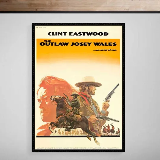 Discover The Outlaw Josey Wales Poster Japanese 1976 Movie Fine Art Print 310gsm