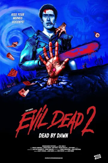 Discover Evil Dead 2 Dead By Dawn Horror Movie Poster Retro Art Print