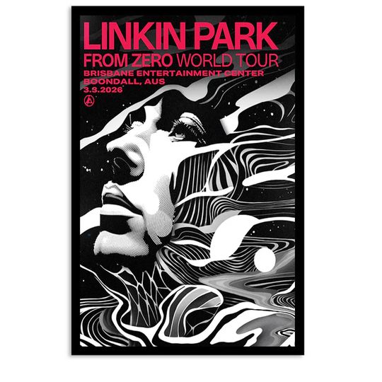 Discover Linkin Park From Zero World Tour Poster Brisbane Entertainment Center Mar 3 2026
