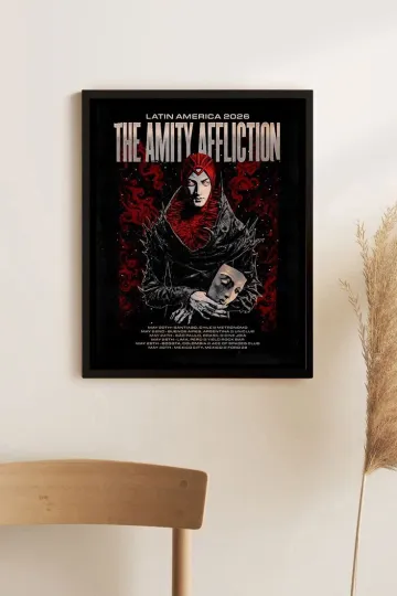The Amity Affliction 2026 Latin America Tour Poster