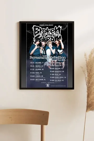 Discover BROKEN BY THE SCREAM Screaming Rebellion Tour 2026 Poster