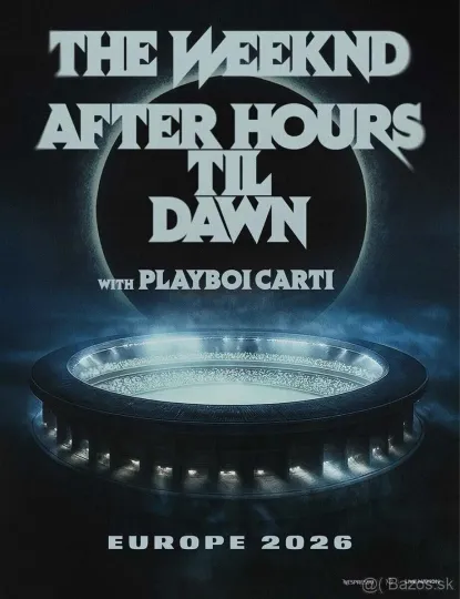 Discover Weeknds Live in Milan Poster 2026 World Tour Art Print