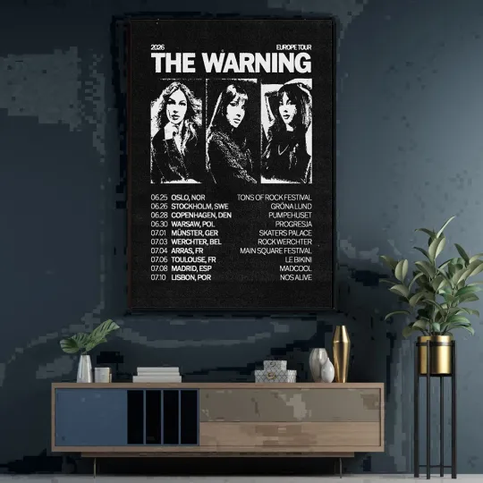 The Warning Europe Tour 2026 Official Poster