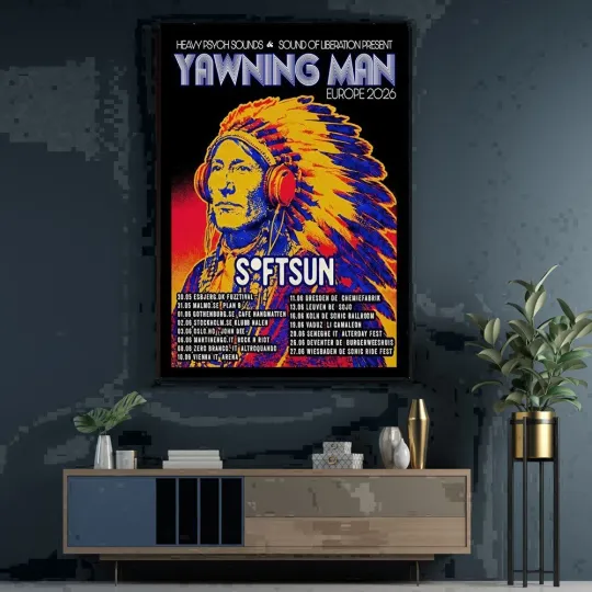 Discover Yawning Man Europe 2026 Tour Poster