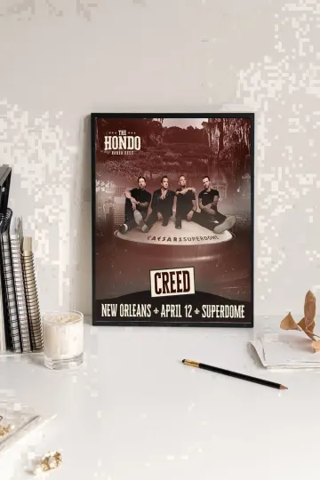 Discover Creed Apr 12 2026 Caesars Superdome in New Orleans, LA Tour Poster