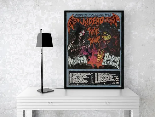 Discover Phantom With Poison The Preacher Undead Time Tour Europe And UK 2026 Poster