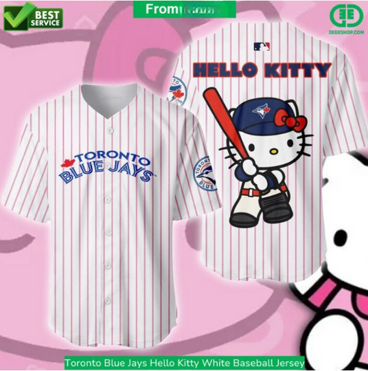 Discover Toronto Blue Jays Hello Kitty Baseball Jersey