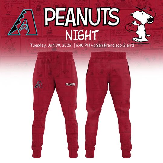 Arizonna Diamondbacks Peanuts Night Joggers