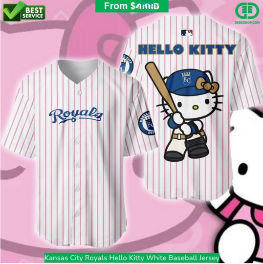 Kansas City Royals Hello Kitty Baseball Jersey