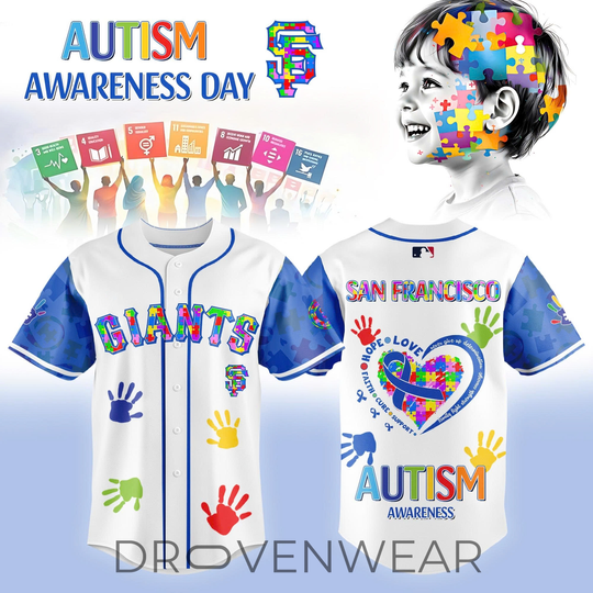 San Francisco Giants Autism Awareness 2026 Special Edition Baseball Jersey