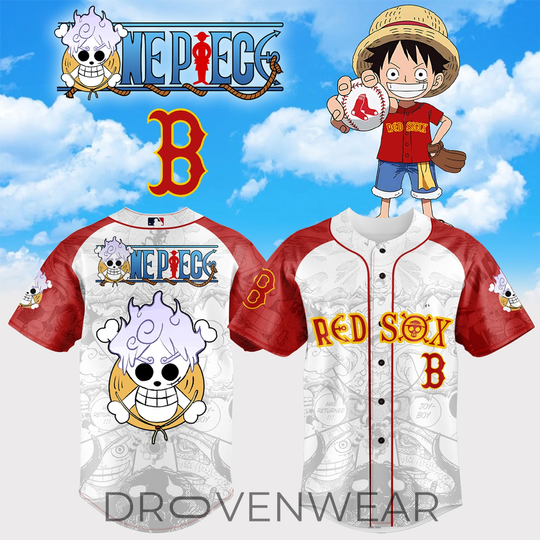 Boston Red Sox x One Piece Night 2026 Special Edition Baseball Jersey