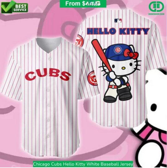 Chicago Cubs Hello Kitty Baseball Jersey