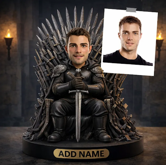 Custom Face Game of Thrones Jon Snow Statue Acrylic Plaque, Gift For Him