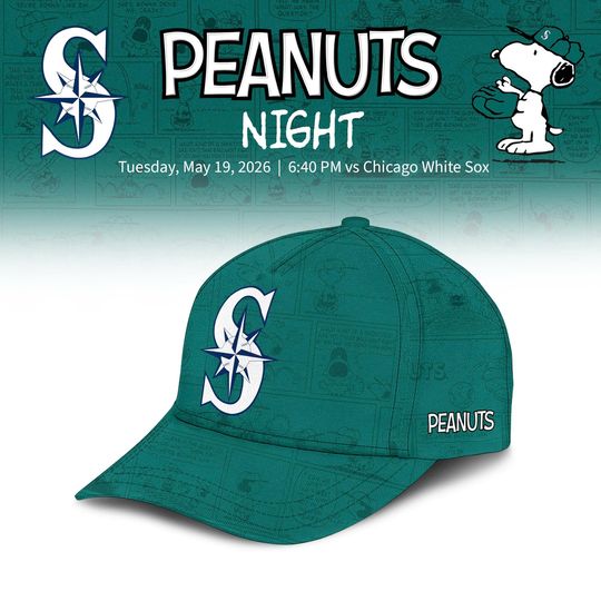 Seattle Mariners Peanuts Night Baseball Cap