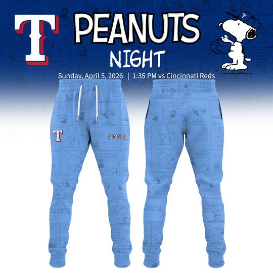 Texas Rangers Peanuts Night Joggers