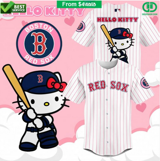 Boston Red Sox Hello Kitty Baseball Jersey