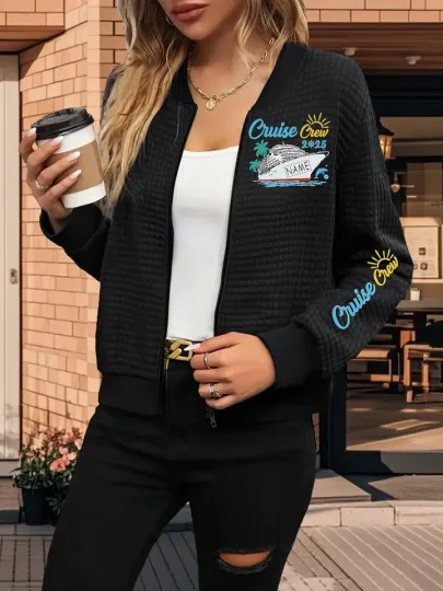 Cruise Crew Waffle Bomber Jacket