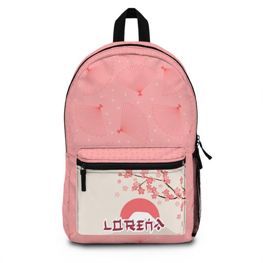 Discover Custom Pink Sakura Tree Backpack | Japanese Style School Bag for Kids, Teens, Anime Lovers | Cosplay Gift, Kawaii Bag, Personalized backpack