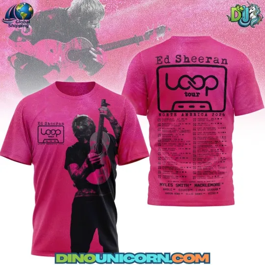 Discover Ed Shee Loop 2026 Style Pop Music Fan 3D T-shirt