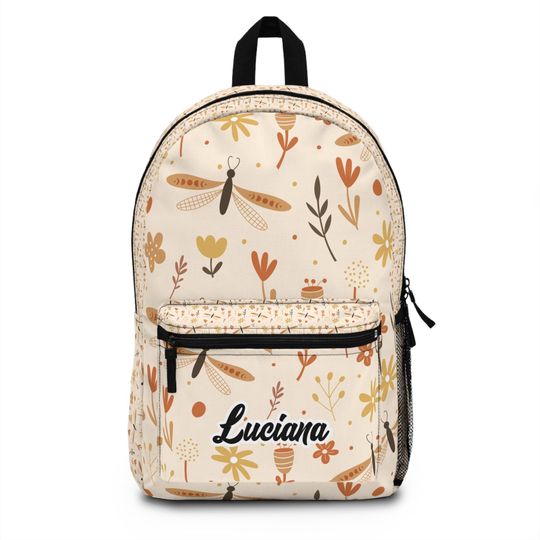 Discover Personalized backpack, dragonfly backpack , dragonfly pattern Backpack ,back to school, Pre-k Grad school,high school