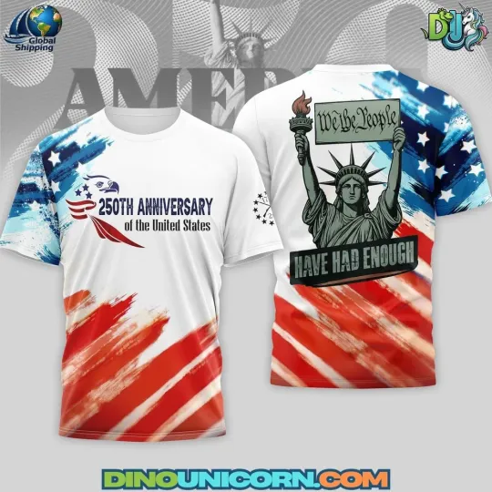 Discover America 250th Anniversary Style History Graphic 3D t-shirt