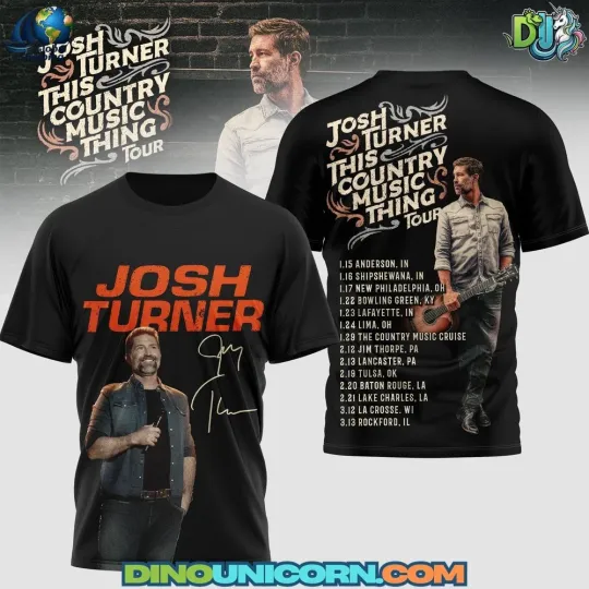 Discover Josh Turner This Country Music Thing Tribute 3D t-shirt