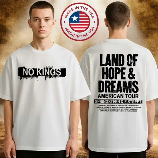 Discover Bruce Springsteen 2026 Land Of Hope & Dreams American Tour T-Shirt