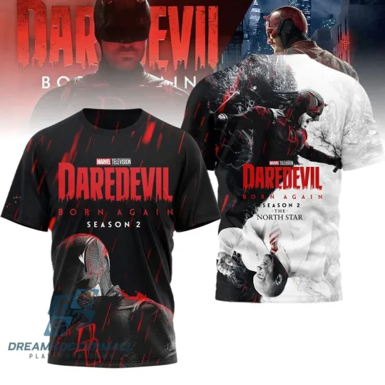 Discover Daredevil Born Again Season 2 The North Star 3D T-Shirt Unisex All Size