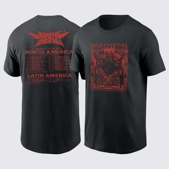 Babymetal Tour America 2026 Double Sided T-Shirt