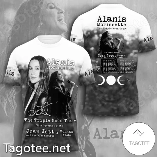 Discover Alanis Morissette The Triple Moon Tour All Over Print 3D Shirt For Men VA752