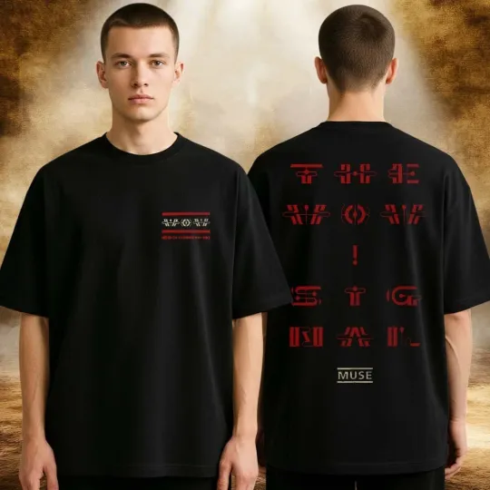 Discover Muse The Wow Signal 2026 Tour Black T-shirt  S-3XL