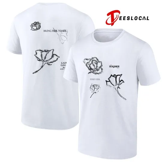 Discover Lady Ga*Ga The Mayhem Tour 2026 Roses Unisex Two Sides T-Shirt