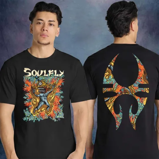 Discover Soulfly Gor Gor Strikes Back Tour 2026 Storm The Gates Unisex 2Sided T-Shirt