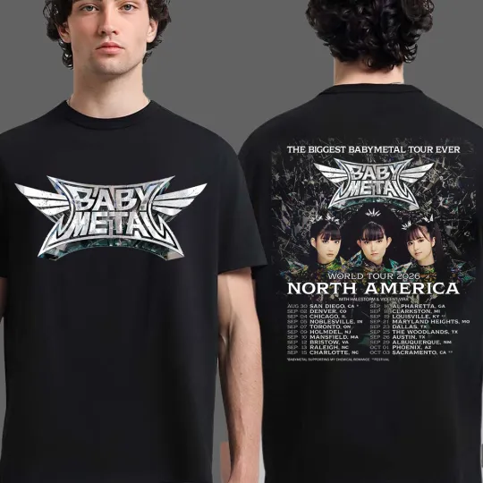 Discover Babymetal Tour Ever North America 2026 Unisex T-Shirt