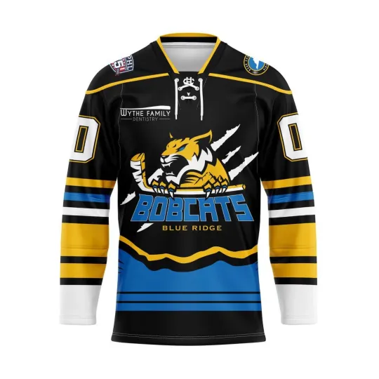 Discover Blue Ridge Bobcats Personalized Black Hockey Shirt Fan Gear 2026