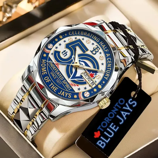 Discover Blue Jays 50th Anniversary Alloy Quartz Watch for Men