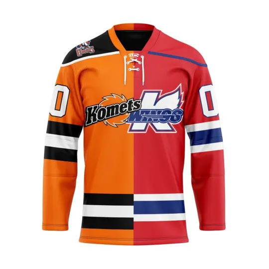 Discover Fort Wayne Kometss X Kalamazoo Wingss Lace Hockey Design Shirt Fan Gear 2026