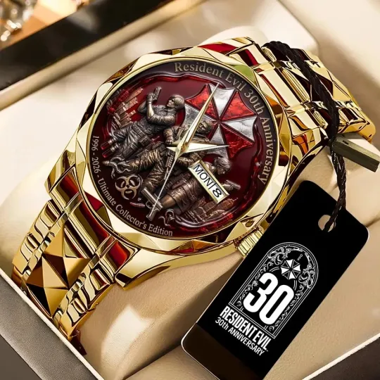 Discover Resident Evil 30th Anniversary Alloy Luxury Quartz Watch