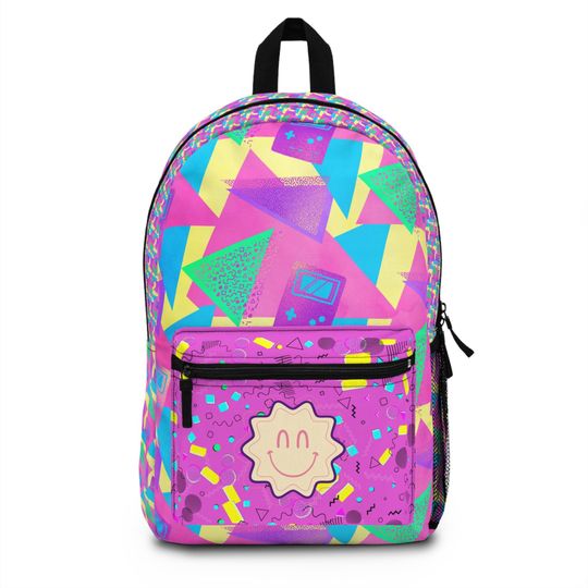 Discover 90s backpack , nostalgia Backpack, pattern Backpack ,back to school, Pre-k Grad school,high school, Personalized backpack