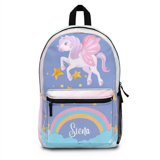 Discover Pink Unicorn Rainbow Backpack | Watercolor Fairytale Bag for Girls, Fantasy Lovers & Dreamy Kids | Whimsical School Gift , preppy