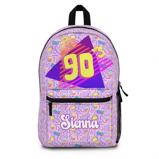 Discover Mochila de los 90, mochila nostlgica, mochila con estampado, regreso a clases, preescolar, posgrado, secundaria, mochila personalizada.