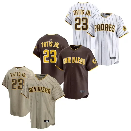 Discover Men's San Diego Padres #23 Padres FRD Tatis Jr. Limited Stitched Jersey