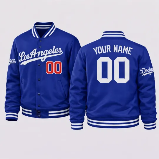 Discover Personalized Los Angeles Dodgerss 2026 Blue Collection Stadium Baseball Jacket