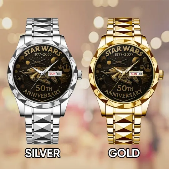 Discover Personalized Star Wars 50th Years Anniversary Men Alloy Luxury Quartz Watch Gift