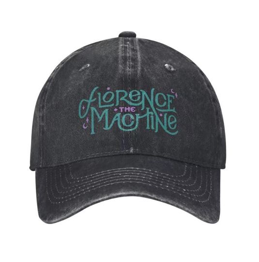 Discover Florence and The Machine Tour 2026 Baseball Denim Cap - 100% Cotton Denim Baseball Cap Hat, Women Men Baseball Cap, Adjustable Cap