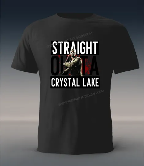Discover Straight Outta Crystal Lake Jason Halloween T-Shirt