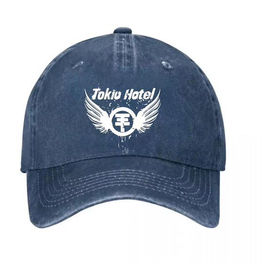 Discover Rock Band Tokio Hotel Baseball Denim Cap - 100% Cotton Denim Baseball Cap Hat, Women Men Baseball Cap, Adjustable Cap